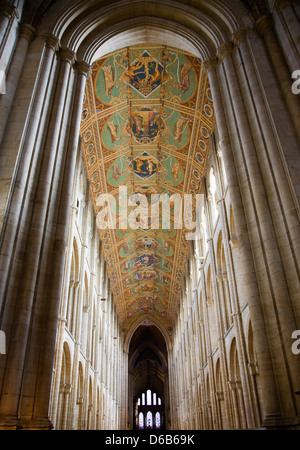 Lackierte Dach Decke innen Ely Cathedral, Cambridgeshire, England Stockfoto