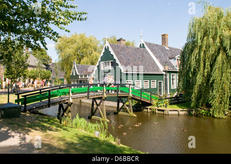 Zaanse Schans Häuser, Zaandam, in der Nähe von Amsterdam, Niederlande Stockfoto