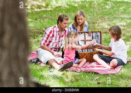 Familie Picknick im park