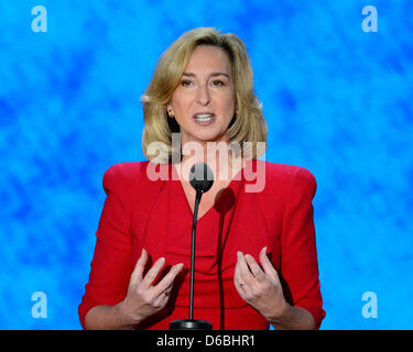 Ehemaliger Vizegouverneur Kerry Healey (Republikanische of Massachusetts) macht Bemerkungen zur Republican National Convention 2012 in Tampa Bay, Florida am Donnerstag, 30. August 2012. . Bildnachweis: Ron Sachs / CNP. (Einschränkung: keine New York oder New Jersey Zeitungen oder Zeitungen im Umkreis 75 Meilen von New York City) Stockfoto