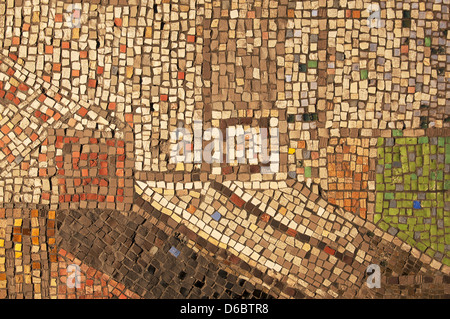 Textur - antike Mosaik Hintergrund Stockfoto