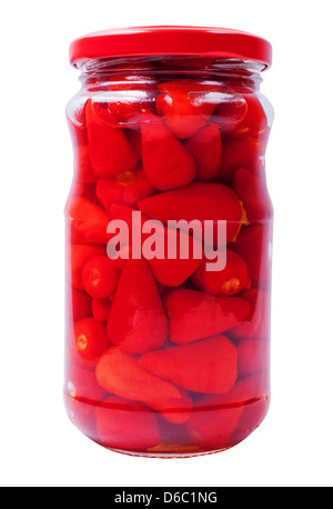 Paprika in einem Glas Stockfoto