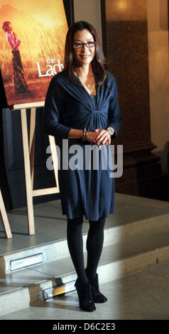 Malaysische Schauspielerin Michelle Yeoh stellt während der Präsentation des Films "The Lady" Hotel de Rome in Berlin, Deutschland, 10. Januar 2012. Der Film kommt in deutsche Kinos am 15. März 2012. Foto: Xamax Stockfoto