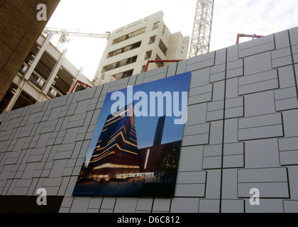 Bau der Erweiterung zur Tate Modern Gallery in London Stockfoto