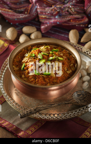 Gacar Halwa Karotte Halwa traditionelles indisches dessert Stockfoto