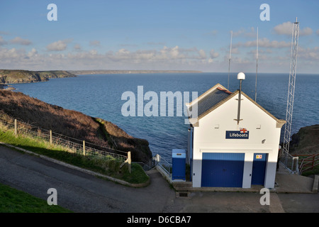 Eidechse Lifeboat Station; Cornwall; UK Stockfoto