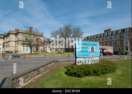 Der Shire Hall Cambridge, Heimat von Cambridgeshire County Council Stockfoto