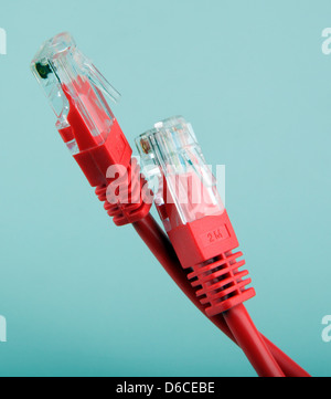Ethernet-Netzwerkkabel Stockfoto