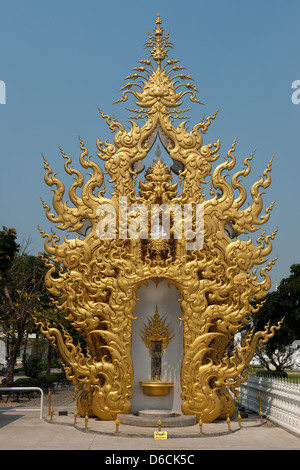 Chiang Rai, Thailand, der weiße Tempel Wat Rong Khun Stockfoto