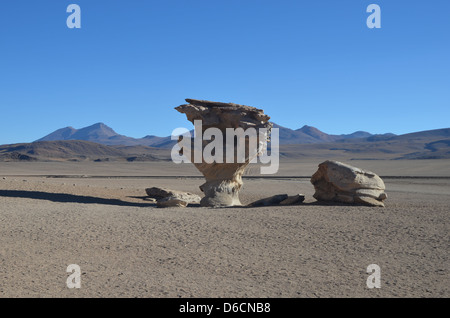 El Arbol de Piedra in der Atacama-Wüste, Bolivien Stockfoto