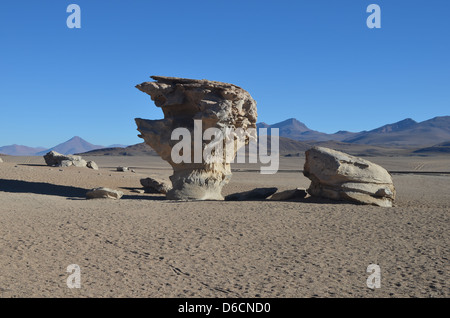 El Arbol de Piedra in der Atacama-Wüste, Bolivien Stockfoto