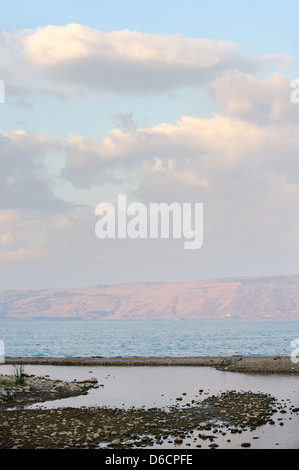 See Genezareth im Morgengrauen Stockfoto