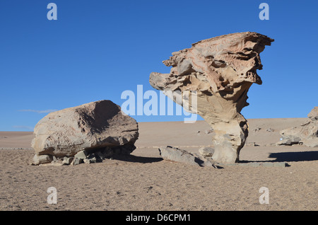 El Arbol de Piedra in der Atacama-Wüste, Bolivien Stockfoto