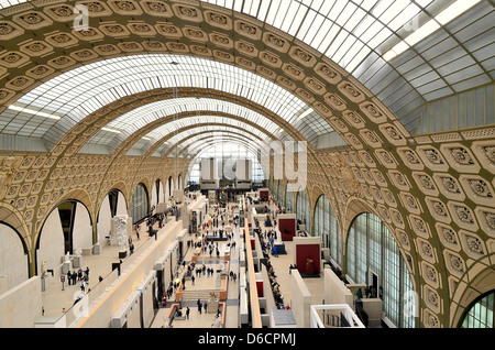 Innenansicht der Musee d ' Orsay Paris Frankreich Stockfoto
