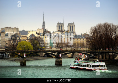 Ile De La Cité und der Fluss Seine Paris Frankreich Stockfoto