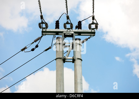 Oben auf dem Fernmeldeturm Stockfoto