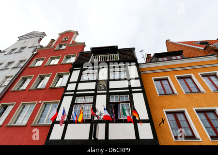 Schöne Altstadt in Danzig Stockfoto