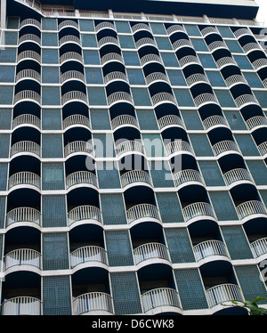 Fassade des Hotels in Teheran Stockfoto