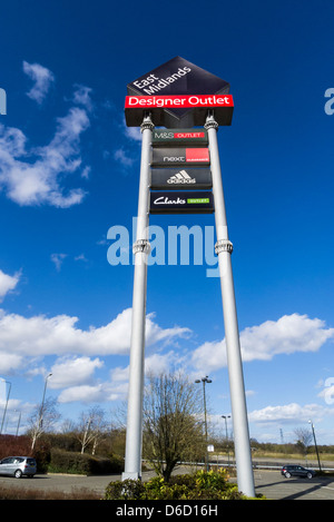 East Midlands mcarthurglen Designer Outlet Shopping Center, Derbyshire. Stockfoto