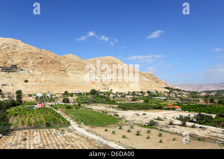 Berg der Versuchung in Jericho Stockfoto