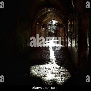 Die Arab Street am Morgen Stockfoto