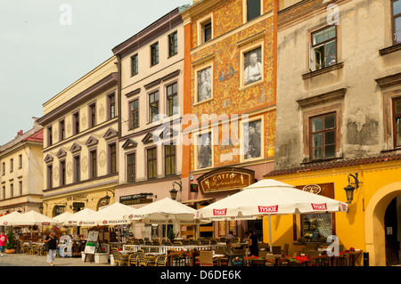 Marktplatz, Altstadt, Lublin, Polen Stockfoto