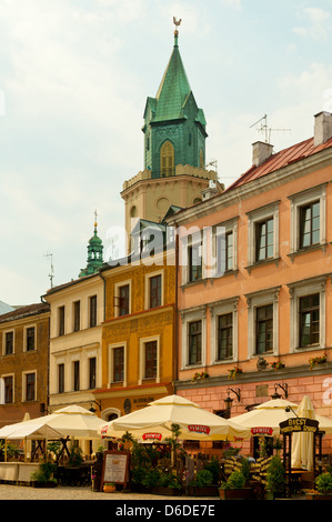 Marktplatz, Altstadt, Lublin, Polen Stockfoto