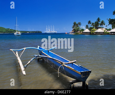 Französisch-Polynesien, Gesellschaftsinseln, Inseln unter dem Winde, Moorea, Cooks Bay Stockfoto