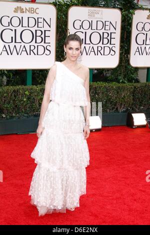 US-Schauspielerin Amanda Peet besucht die 69. Annual Golden Globe Awards präsentiert von der Hollywood Foreign Press Association in Beverly Hilton Hotels in Los Angeles, USA, 15. Januar 2012. Foto: Hubert Boesl Stockfoto