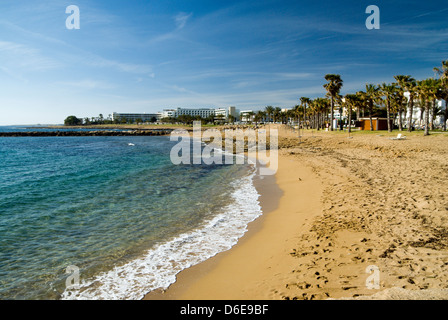 Strandszene, Paphos, Zypern. Stockfoto