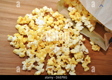 Tüten Popcorn Stockfoto