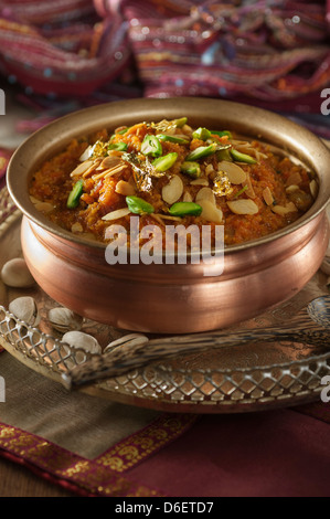 Gacar Halwa Karotte Halwa traditionelles indisches dessert Stockfoto