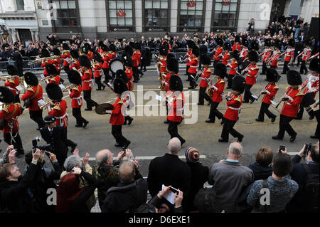 Margaret Thatchers Beerdigung in London Stockfoto
