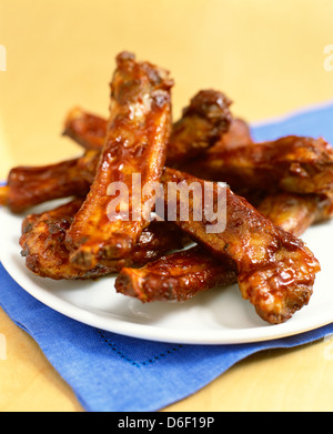 Rippen mit Barbecue-Sauce Stockfoto