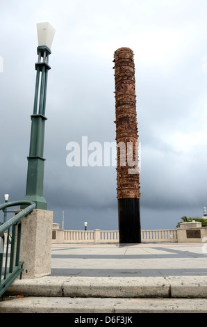 Plaza del Totem, Old San Juan, Puerto Rico Stockfoto