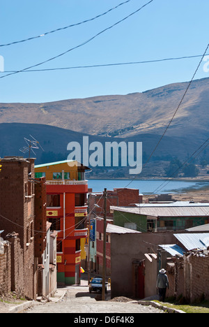 Peru Titicacasee Stockfoto