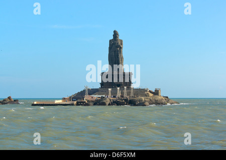 Thiruvalluvar, Cape Comorin, Kanyakumari, Tamil Nadu, Indien Stockfoto
