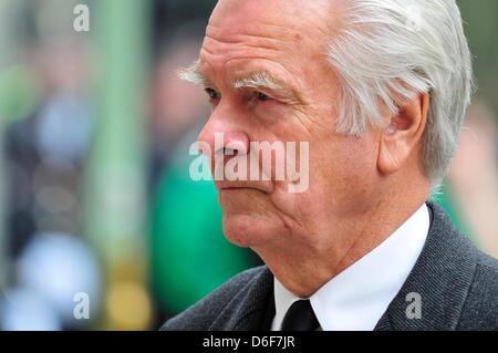 London, UK. 17. April 2013. Lord David Owen bei Thatchers Beerdigung in der St. Pauls Cathedral. Stockfoto