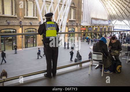 Allgemeine Ansicht Bild von London Kings Cross Station, UK Stockfoto