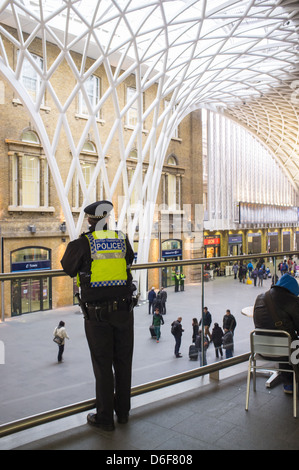 Allgemeine Ansicht Bild von London Kings Cross Station, UK Stockfoto