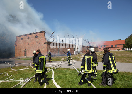 Das Konzert Scheune Salzau Schloss Salzau, Deutschland, abgebrannt Stockfoto