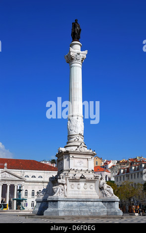 Praça Do Rossio (Rossio-Platz), Lissabon, Portugal Stockfoto