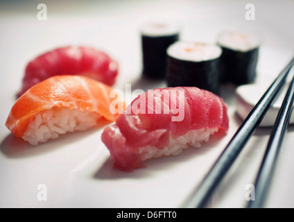 Sushi Auswahl Stockfoto