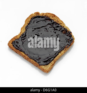 Marmite auf Toast Stockfoto