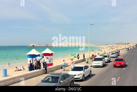 Der öffentliche Strand von Jumeirah, Dubai, Vereinigte Arabische Emirate Stockfoto