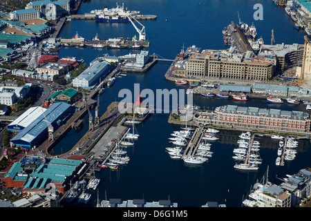 Victoria und Alfred Waterfront, Cape Town, South Africa - Antenne Stockfoto