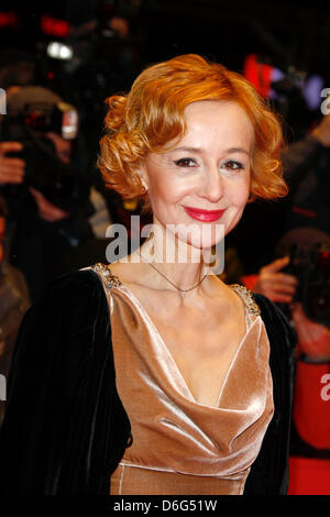 Deutsche Schauspielerin Susanne Lothar besucht die Premiere von "Farewell My Queen" bei der Eröffnung der 62. Internationalen Filmfestspiele Berlin, Berlinale, im Berlinale-Palast in Berlin, Deutschland, am 9. Februar 2012. Foto: Hubert Boesl Stockfoto