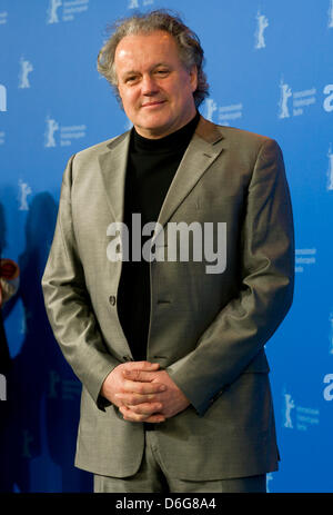 Österreichische Regisseur Julian Roman Pölsler bei einem Fototermin für die Film- Die Wand stellt "("Die Wand") während der 62. Internationalen Filmfestspiele Berlin, in Berlin, Deutschland, 12. Februar 2012. Der Film ist in der Sektion Panorama Special auf der 62. Berlinale präsentiert vom 09. bis 19. Februar ausgeführt. Foto: Tim Brakemeier dpa Stockfoto