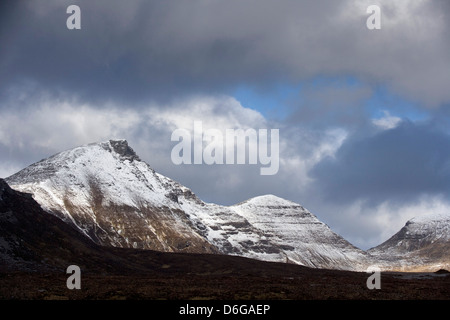 Quinag Spidean Coinich eine schottische Corbett in Sutherland. Stockfoto