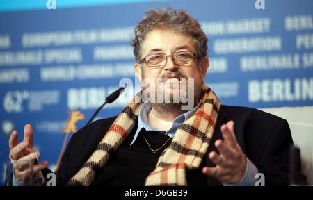 Österreichischer Regisseur und Schauspieler Peter Kern besucht die Pressekonferenz für den Film "Glaube, Liebe, Tod" ("Glaube, Liebe, Tod") während der 62. Internationalen Filmfestspiele Berlin, in Berlin, Deutschland, 13. Februar 2012. Der Film ist in der Sektion Panorama Special auf der 62. Berlinale präsentiert vom 09. bis 19. Februar ausgeführt. Foto: Sebastian Kahnert dpa Stockfoto